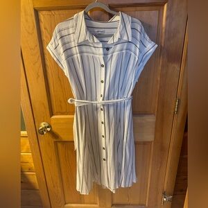 Calvin Klein Striped Shirt Dress